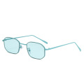 New fashion polygon small frame sunglasses, European and American trend metal sunglasses, street style sunglasses s21039